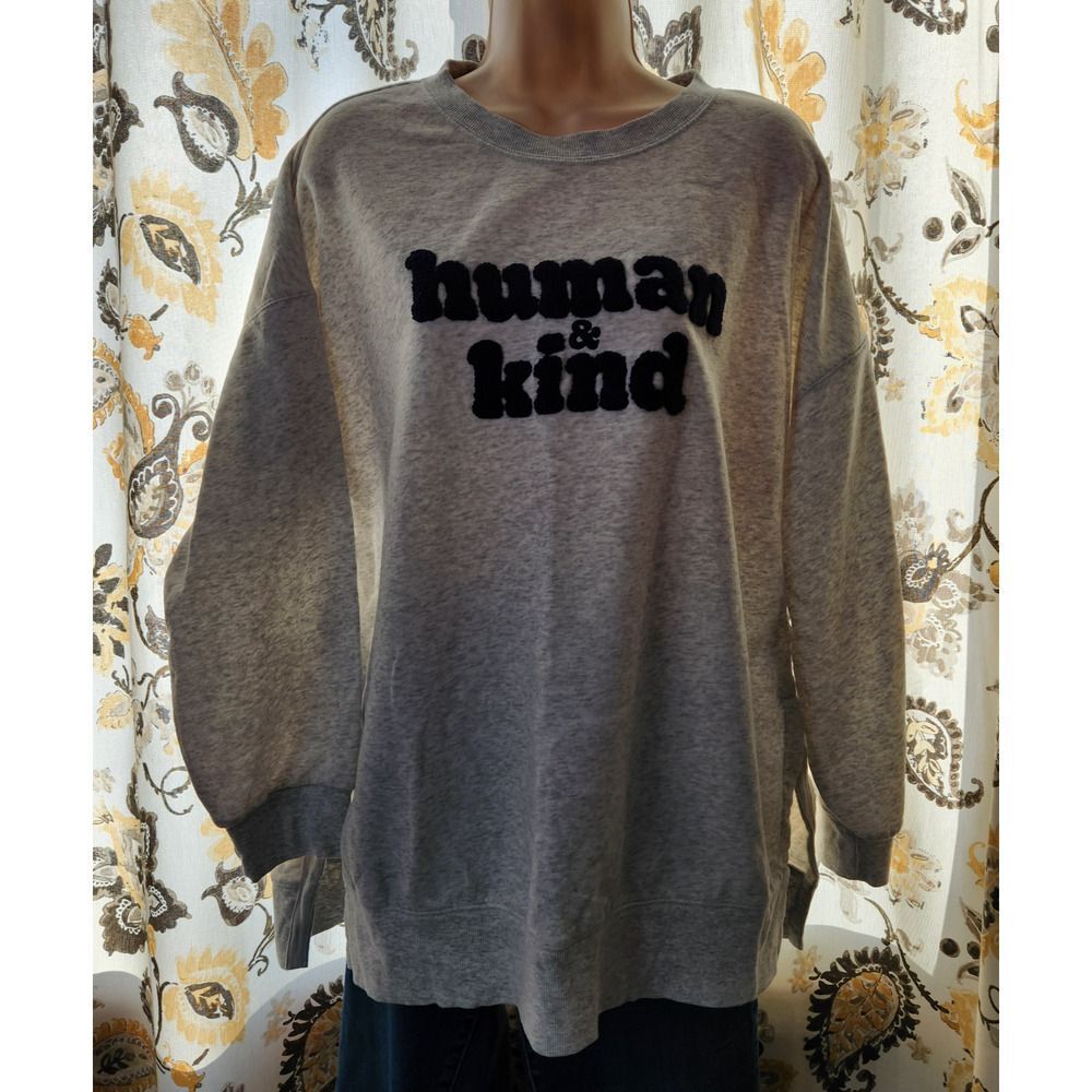 Old Navy Pullover Sweatshirt Women's Size Large Heather Gray Cotton Blend